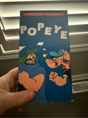 Popeye Cartoon Classics VHS - Blue Cover